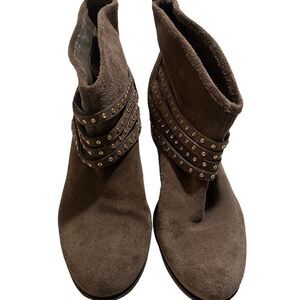Jessica Simpson Brown Suede Booties
